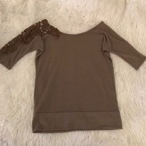 Tan Charlotte Russe Top